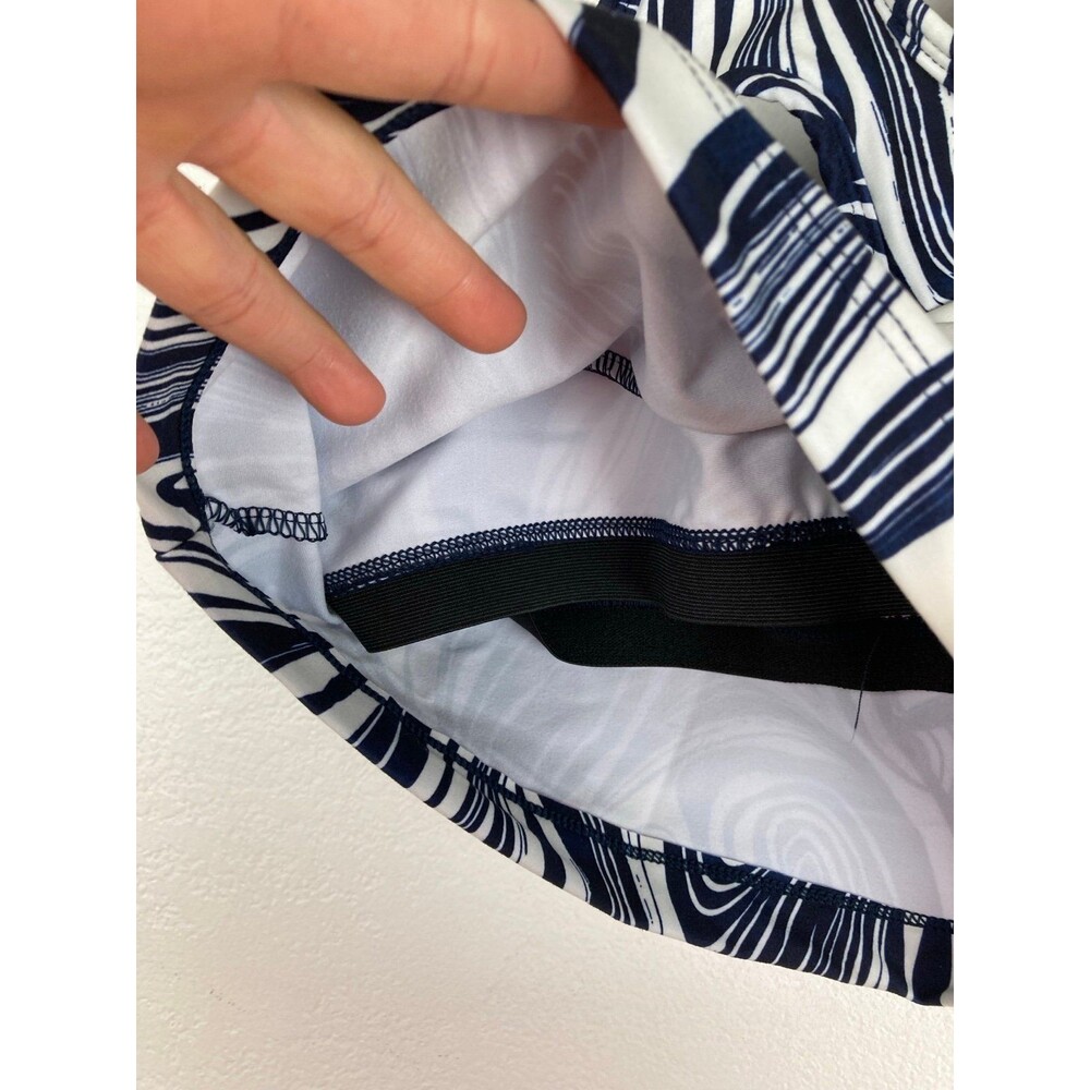 Sage Collective Blue White Sports Bra Top Medium - Picture 6 of 7